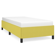 vidaXL zöld szövet ágykeret matrac nélkül 100x200 cm (347049) ágy és ágykellék