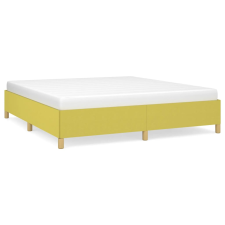 vidaXL zöld szövet ágykeret matrac nélkül 160 x 200 cm (3120976) ágy és ágykellék