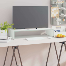 vidaXL zöld üveg TV állvány/monitor magasító 70 x 30 x 13 cm üzletberendezés, dekoráció
