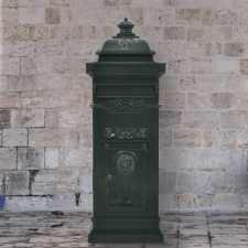 vidaXL Zöld, vintage, rozsdamentes alumínium álló postaláda postaláda