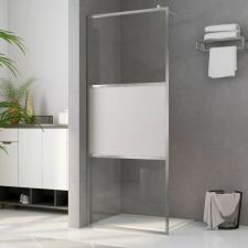 vidaXL Zuhanyfal selyemmatt ESG üveggel 90 x 195 cm kád, zuhanykabin