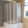 vidaXL Zuhanyzó kádparaván 140 x 168 cm 7 panelek behajtható törülközőtartó