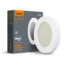 Videx Kültéri lámpa mennyezeti LED lámpatest 24W 2600lm 5000K hideg fehér IP65 Videx kültéri világítás