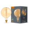 Videx LED izzó E27 G200 gömb 8W = 42W 500lm 1800K meleg 360° FILAMENT Borostyánsárga fényerőszabályzó Videx