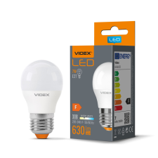 Videx LED izzó E27 G45 Ball 7W = 50W 630lm 3000K Meleg 240° Videx izzó
