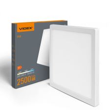 Videx LED Mennyezeti Lámpa 24W 2500lm CCT 140° Négyzet Felületre Szerelt Fehér Videx világítás