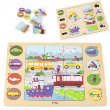 Viga 10 db-os puzzle és képkereső - járműves puzzle, kirakós