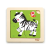 Viga Fa képes kirakó puzzle Viga 4 db Zebra