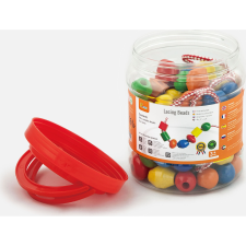 Viga fából készült gyöngyök, fűzéshet (58304) kreatív és készségfejlesztő