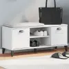  VIKEN fehér szerelt fa cipőtároló pad 106 x 35 x 45 cm
