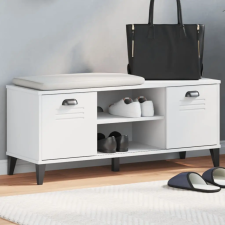  VIKEN fehér szerelt fa cipőtároló pad 106 x 35 x 45 cm bútor