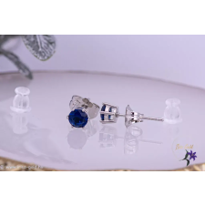  Viki goldfilled 0,5 mm kék szegfű fülbevaló-rodium fülbevaló