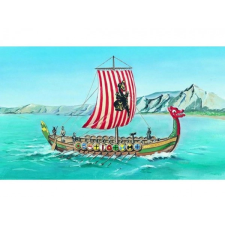  Viking Drakkar hajó modell 1:60 kreatív és készségfejlesztő