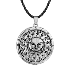 Viking Nap motívumos medál műbőr nyaklánccal medál