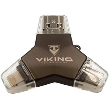 Viking USB Flash Drive 3,0 4v1 128GB fekete pendrive