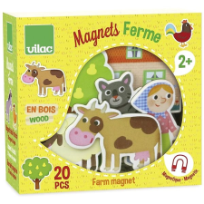 VILAC Fa mágnesek Farm 20 db barkácsolás, építés