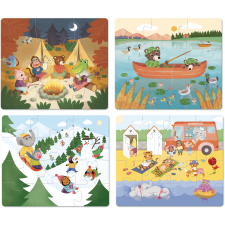 Vilac fa puzzle kaland 4 az 1-ben puzzle, kirakós