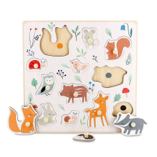 VILAC Süllyesztett puzzle - Erdei állatok puzzle, kirakós