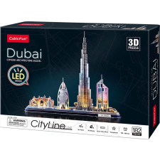  Világító 3D puzzle CityLine panoráma: Dubaj puzzle, kirakós