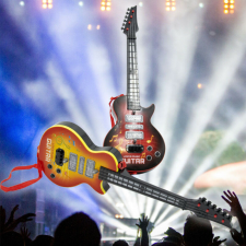 Világító elektromos gitár gyerekeknek játékhangszer
