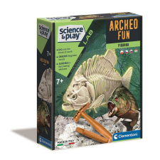 Világító piranha Archeo Fun régészeti készlet Clementoni oktatójáték