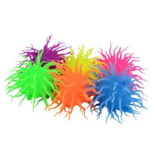  Világítós fluffy labda, 12 cm, 6 féle játéklabda