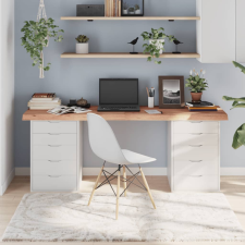  világosbarna kezelt tömör tölgyfa asztallap 180x50x(2-6) cm bútor