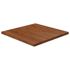  világosbarna kezelt tömör tölgyfa négyzet asztallap 60x60x2,5cm bútor