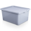 Vilde Tárolódoboz fedéllel – 20 l, világosszürke