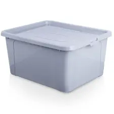 Vilde Tárolódoboz fedéllel – 20 l, világosszürke bútor