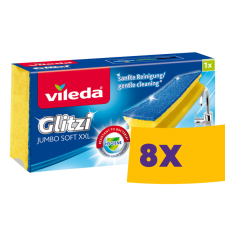 Vileda Glitzi Jumbo Soft XXL mosogatószivacs (Karton - 8 db) tisztító- és takarítószer, higiénia