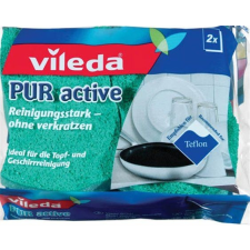 Vileda Mosogatószivacs, 2 db, VILEDA "Pure Active" tisztító- és takarítószer, higiénia