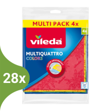 Vileda Multi Quattro törlőkendő 3+1db-os (Karton - 28 csg) tisztító- és takarítószer, higiénia