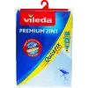  Vileda Premium 2 az 1-ben vasalódeszka huzat, One Size, világoskék, 3 rétegű kivitelben, fémbevonatos felülettel, QuickFix rögzítőrendszerrel