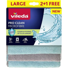 Vileda Pro Clean mikrohadřík 3 ks tisztító- és takarítószer, higiénia