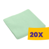 Vileda Professional Vileda Prof. MicroTuff Base mikroszálas törlőkendő 36x36cm Zöld 5db (Karton - 20 csomag)