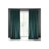  Villa bársony sötétítő függöny Sötét türkiz 140x270 cm