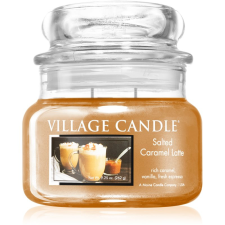 Village Candle Salted Caramel Latte illatgyertya (Glass Lid) 262 g gyertya