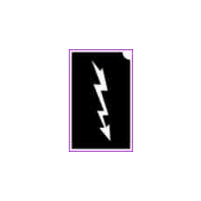  Villám 2 (csss0581) csillámtetoválás