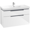 Villeroy &amp; Boch Subway 2.0 fürdőszoba bútor 1000 mm Glossy White (mosdókagyló nélkül)