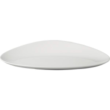 Villeroy & Boch Félig mély tányér, Villeroy & Boch Stella 34x24 cm, fehér tányér és evőeszköz