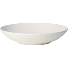 Villeroy & Boch Mélytányér, Villeroy & Boch Manufacture Rock 24 cm, fehér tányér és evőeszköz