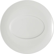Villeroy & Boch Sekély tányér ovális tükörrel, Villeroy & Boch Stella 29 cm, fehér tányér és evőeszköz