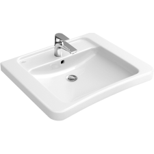 Villeroy & Boch Vita mosdótál 65x55 cm négyszögletes mozgássérülteknek fehér 517868R1 fürdőkellék