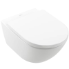 Villeroy & Boch Wc soft close ülőkével felakasztható Villeroy & Boch Subway 3.0 fehér fényes felülettel hátsó kifolyással 4670TSR1
