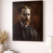  Vincent van Gogh - Önarckép pipával vászonkép dekoráció
