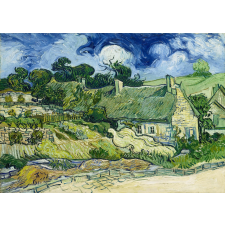 Vincent Van Gogh szalmatetős házak puzzle puzzle, kirakós