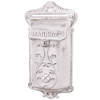  Vintage fehér öntöttvas felületre szerelhető postaláda Mail Box felirattal 35x19,5x8cm