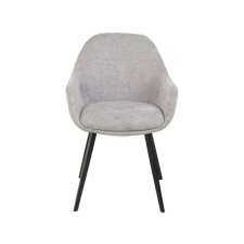  Vinto Brego Szürke Étkezőszék Fekete Fém Vázzal bútor