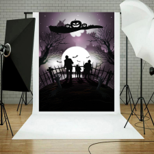  Vinyl háttér fotózáshoz. Halloween fotó háttér 200cm(sz) x 300cm(m) C9519 tapéta, díszléc és más dekoráció